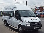 Бесплатный автобус Genser в пункт аренды автомобилей АрендаАвто-ста на Новорязанском шоссе